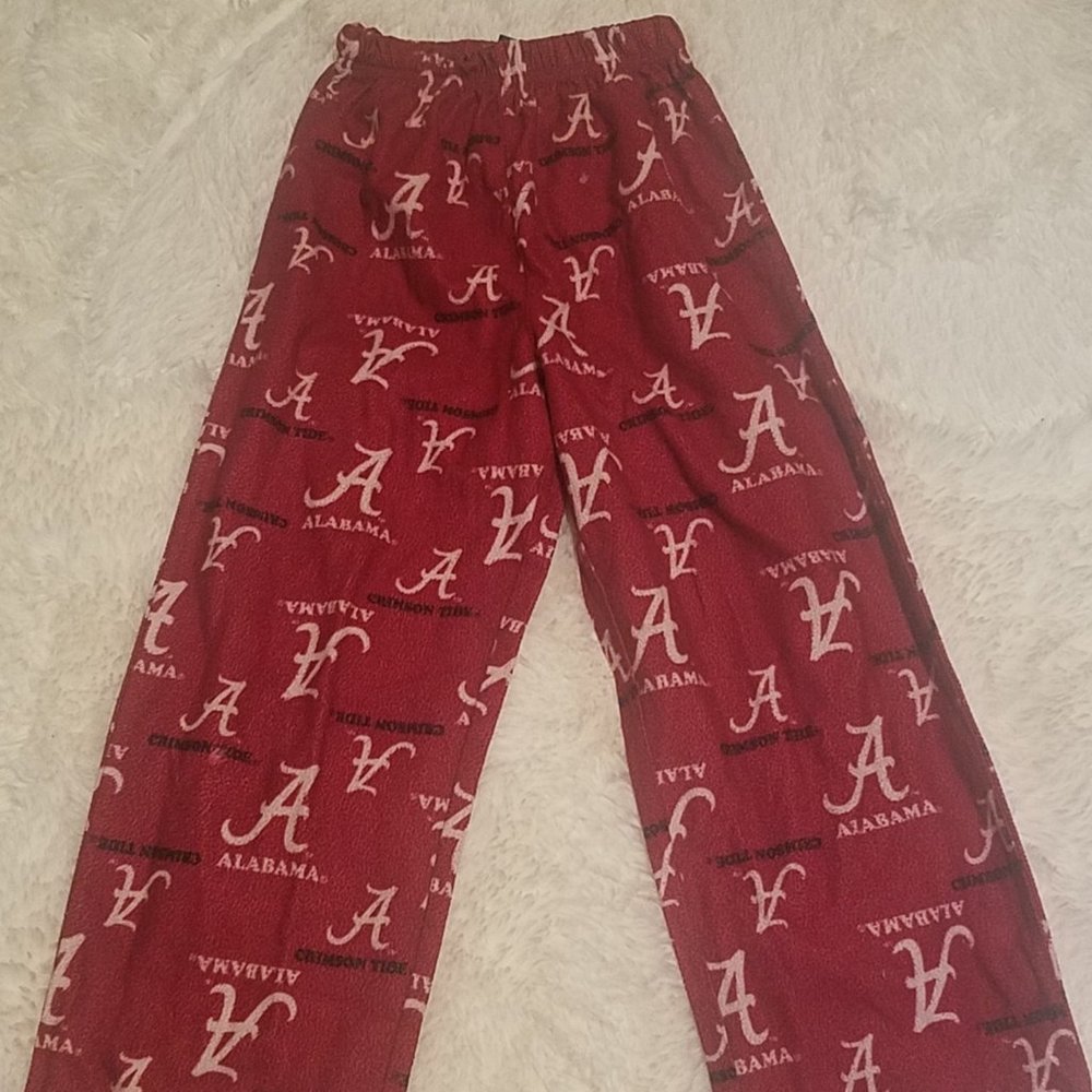 Boy's Red Alabama Pajama Bottoms. Size Small (6/7).